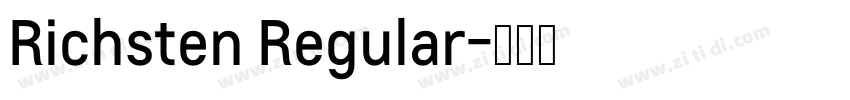 Richsten Regular字体转换